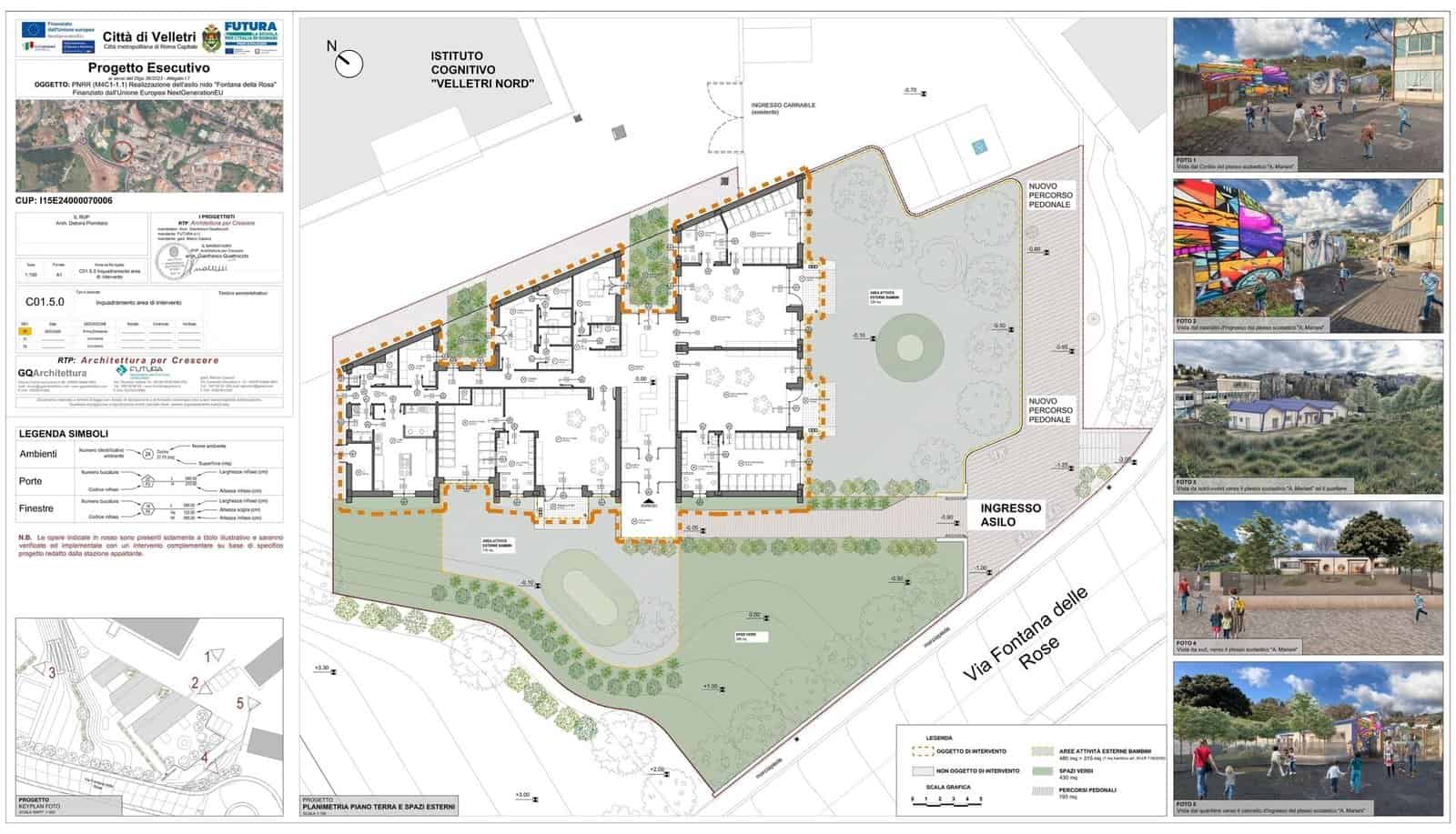 Scansione del Progetto per un Asilo Nido in Via Fontana delle Rose - Velletri (Rm)